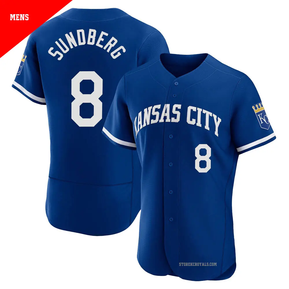 Men's ＃8 Jim Sundberg Kansas City Royals Royal Authentic 2022 Alternate Jersey