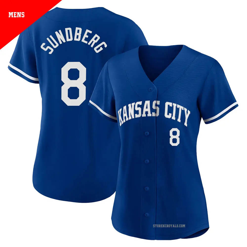 Men's ＃8 Jim Sundberg Kansas City Royals Royal Replica 2022 Alternate Jersey